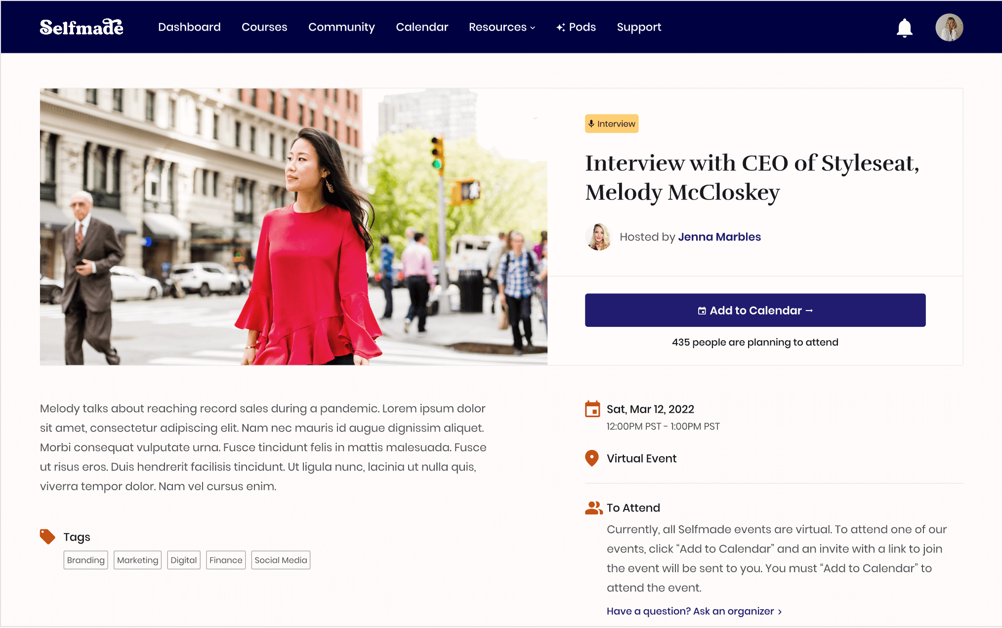 ceo interview page